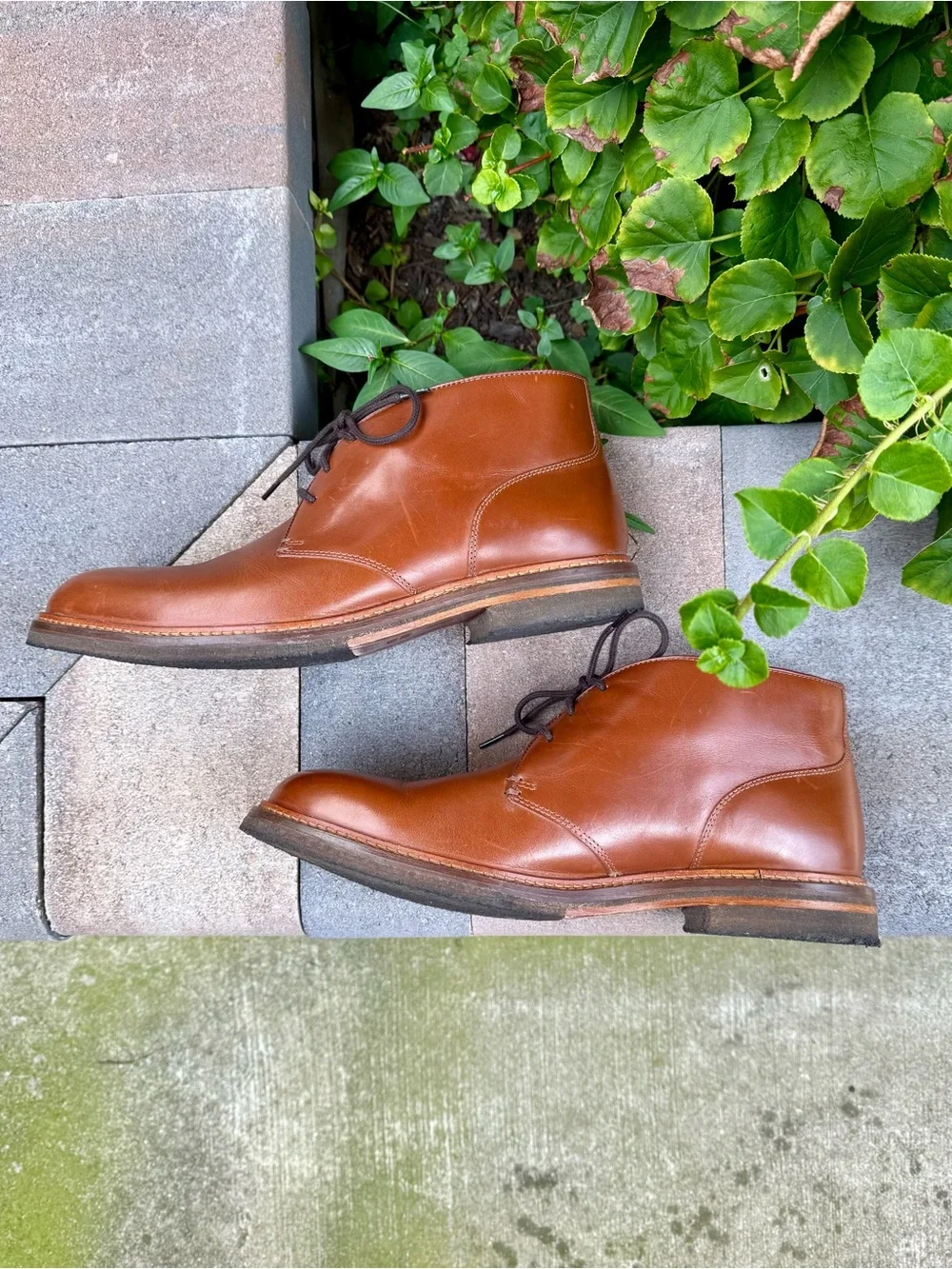 Johnston & Murphy Men’s Leather Chukka Boots, Brown, 11.5 D